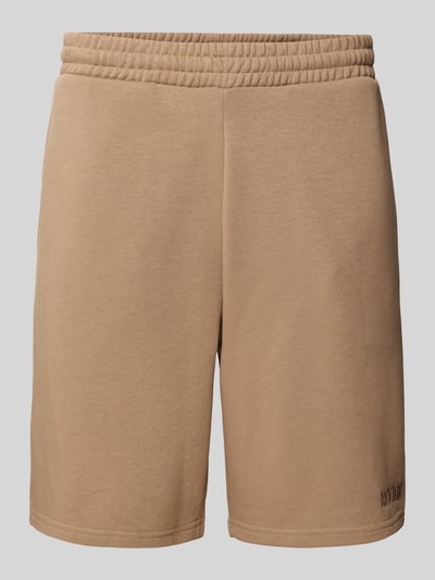 REVIEW Relaxed Fit Sweatshorts mit Label-Stitching Mud 2