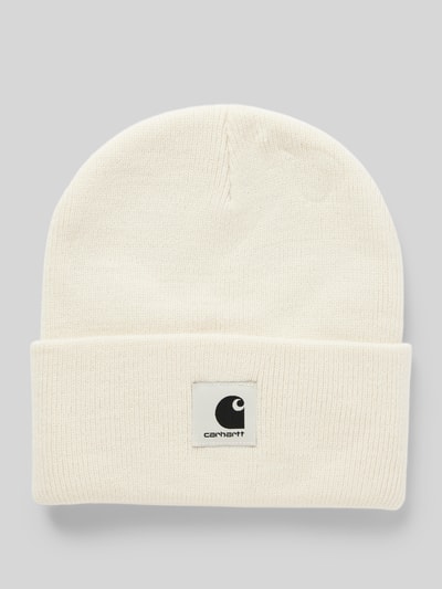 Carhartt Work In Progress Beanie mit Label-Patch Modell 'ASHLEY' Offwhite 1