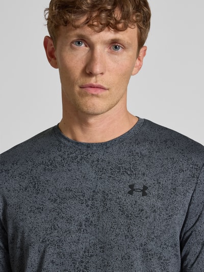 Under Armour Regular fit T-shirt met logoprint, model 'Tech' Grafiet - 3