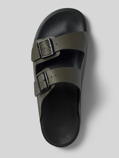 BOSS Slides mit Strukturmuster Modell 'Surfley' Oliv 3