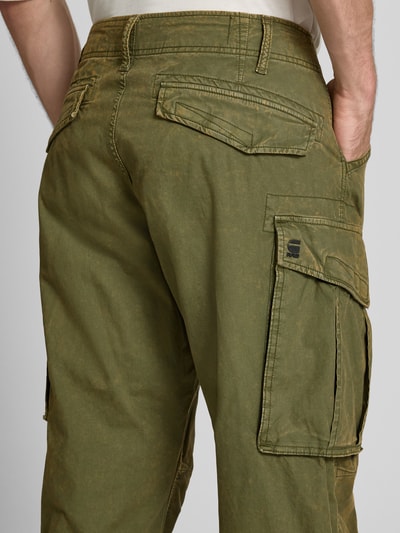 G-Star Raw Stoffen broek met 5-pocketmodel, model 'Rovic' Olijfgroen - 3