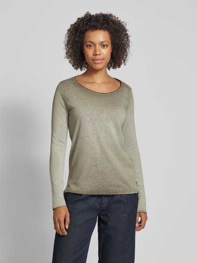 Smith and Soul Longsleeve met ronde hals Olijfgroen - 4