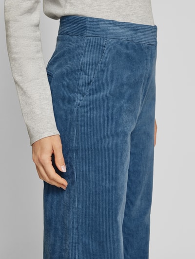 MSCH Copenhagen Wide leg corduroy broek met steekzakken, model 'Geggo' Rookblauw - 3