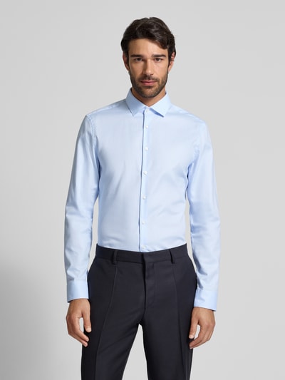 Jake*s Slim Fit Business-Hemd mit Kentkragen Bleu 4