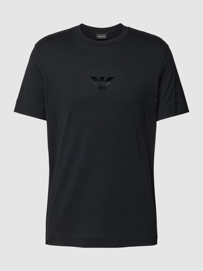 Emporio Armani T-shirt met labelstitching Zwart - 2