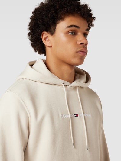 Tommy Jeans Hoodie mit Label-Stitching Beige 3