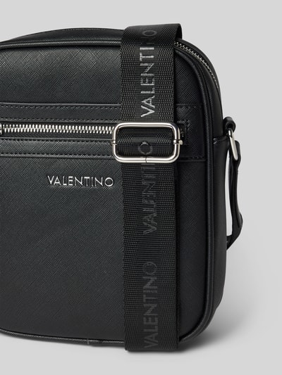 VALENTINO BAGS Torba na ramię z aplikacją z logo Czarny 2