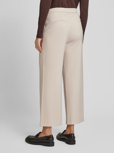 Raffaello Rossi Wide leg stoffen broek met verkort model, model 'PALINA' Zand - 5