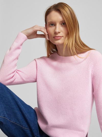 Weekend Max Mara Kaschmirstrickpullover mit Rundhalsausschnitt Modell 'TAGO' Rosa 3