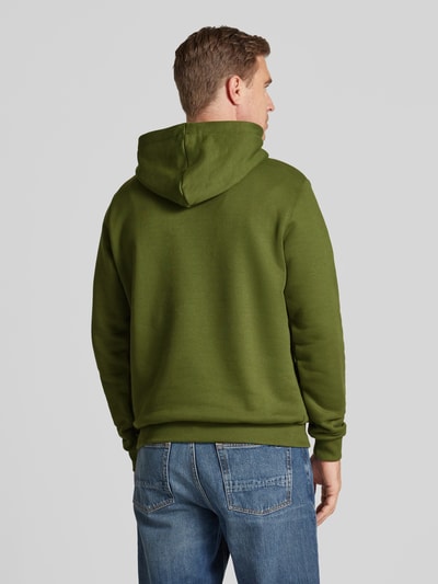 Les Deux Hoodie mit Logo-Stitching Modell 'Ivy' Khaki 5