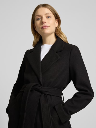 Vero Moda Regular Fit Mantel mit Bindegürtel Modell 'FORTUNEAYA' Black 3