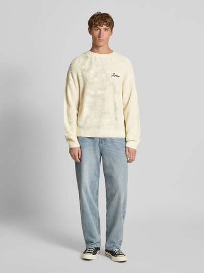 REVIEW Gebreide pullover met ronde hals Ecru - 1