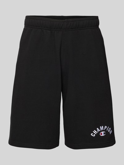 CHAMPION Baggy Fit Sweatshorts mit Label-Stitching Black 2