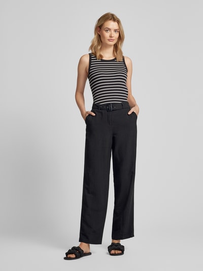 Christian Berg Woman Wide leg broek met stoffen broek Zwart - 1