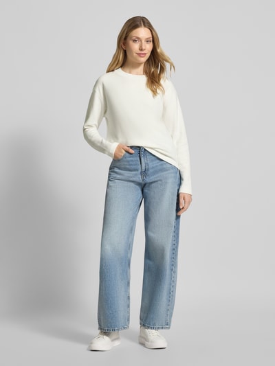 s.Oliver RED LABEL Sweter o kroju regular fit z mieszanki bawełny Złamany biały 1