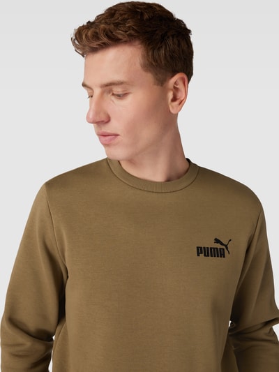 PUMA PERFORMANCE Sweatshirt mit Label-Print Mittelbraun 3