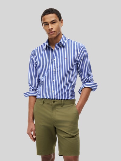 Tommy Hilfiger Regular Fit Freizeithemd aus reiner Baumwolle Marine 4