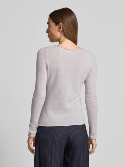 Christian Berg Woman Gebreide pullover van puur kasjmier Middengrijs gemêleerd - 5