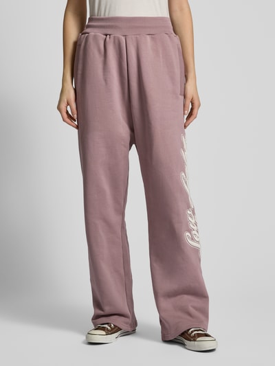 Low Lights Studios Sweatpants mit Label-Stitching Rose 4