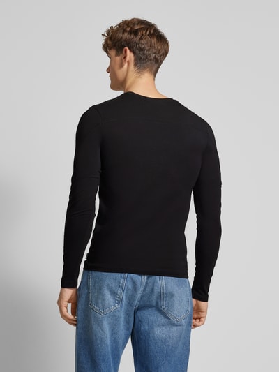 REVIEW Longsleeve mit Label-Print Black 5