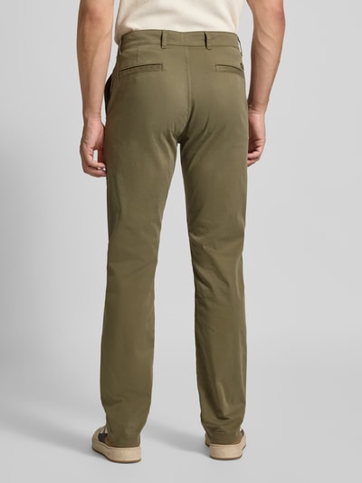 BOSS Orange Regular Fit Chino aus Baumwoll-Mix Oliv 5