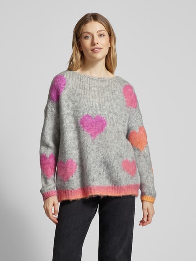 miss goodlife Gebreide pullover met extra brede schouders Middengrijs - 4