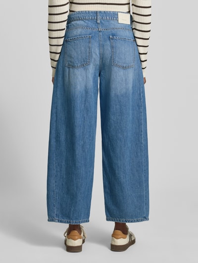 CAMBIO Barrel Jeans aus Baumwoll-Leinen-Mix Modell 'ORIA' Jeansblau 5