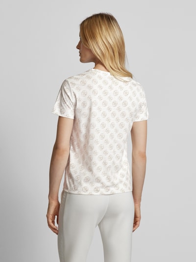 Guess Activewear T-shirt met labelprint, model 'NOMIE' Offwhite - 5