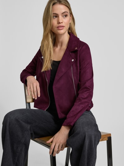 Vero Moda Jacke in Veloursleder-Optik Modell 'JOSE' Bordeaux 3