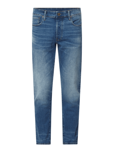 G-Star Raw Straight Tapered Fit Jeans mit Stretch-Anteil Modell '3301' Jeansblau 1