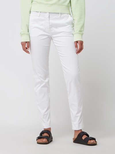 Mason's Straight Fit Chino mit Stretch-Anteil Modell 'NewYork' Weiss 4