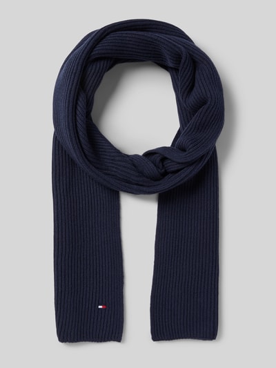 Tommy Hilfiger Schal aus Baumwoll-Kaschmir-Mix Marine 1