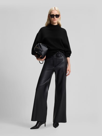 HUGO Loose Fit Pullover aus Woll-Mix Modell 'Sorellenio' Black 1