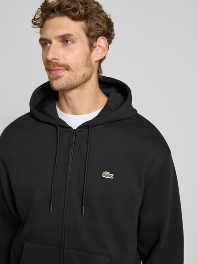Lacoste Regular Fit Sweatjacke aus Baumwoll-Mix Black 3