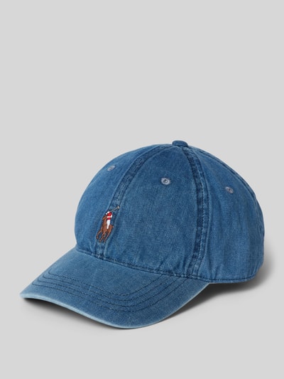 Polo Ralph Lauren Basecap mit Logo-Stitching Jeansblau 1