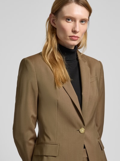 BOSS Blazer mit Brustleistentasche Modell 'Jia' Cognac 3