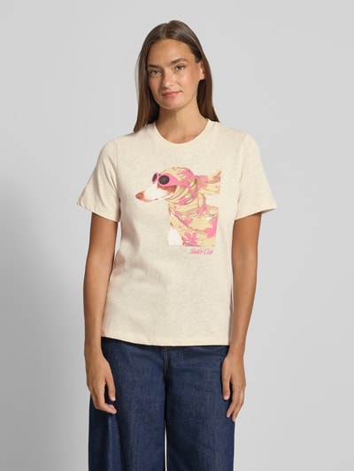 COMMA T-Shirt mit Motiv-Print Offwhite 4