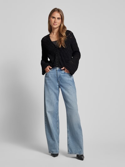 Vero Moda Damescardigan met breipatroon Zwart - 1