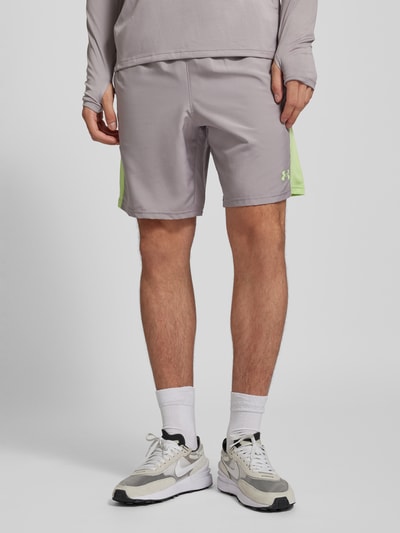 Under Armour Regular fit korte broek met labelprint, model 'Tech Utility' Antraciet - 4