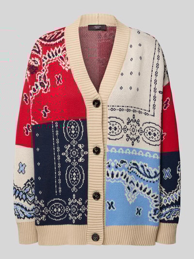 Weekend Max Mara Kardigan o kroju oversized z czystej bawełny model ‘BAOBAB’ Niebieski 2