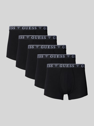 Guess Trunks mit Label-Bund im 5er-Pack Black 1