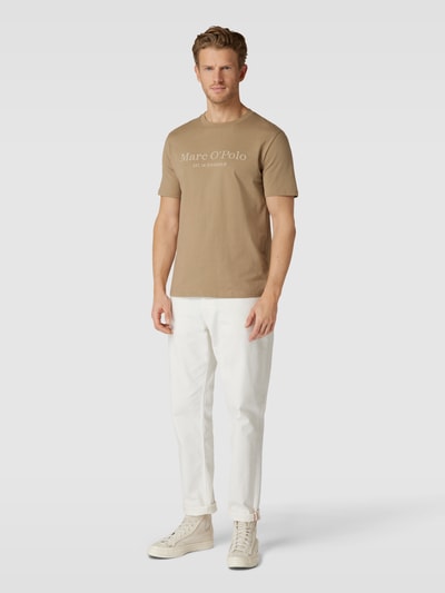 Marc O'Polo T-Shirt mit Label-Print Schlamm 1