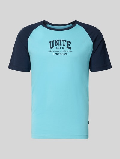 s.Oliver RED LABEL t-shirt o kroju regular fit z czystej bawełny Turkusowy 2
