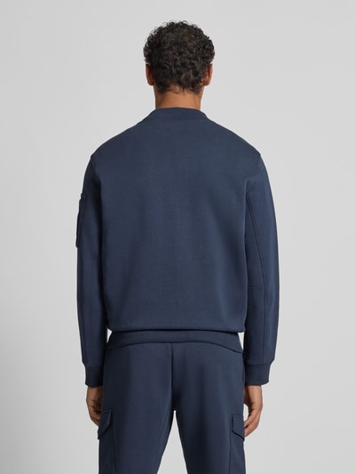 Polo Ralph Lauren Regular fit sweatjack met logostitching, model 'Double' Marineblauw - 5