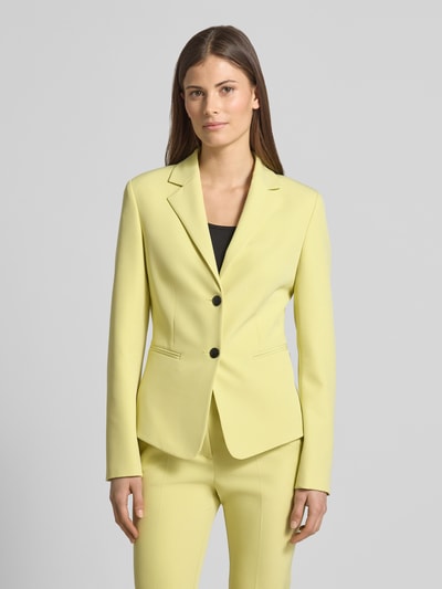 HUGO slim fit korte blazer met logo-applicatie model 'Agonia-1' Lichtgroen - 4