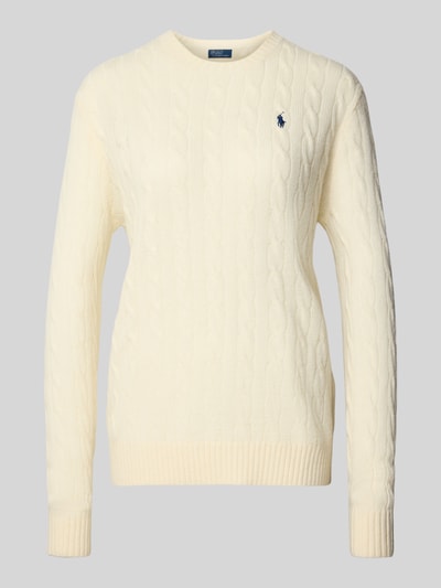 Polo Ralph Lauren Wolen pullover van een mix van lanawol en kasjmier Zand - 2