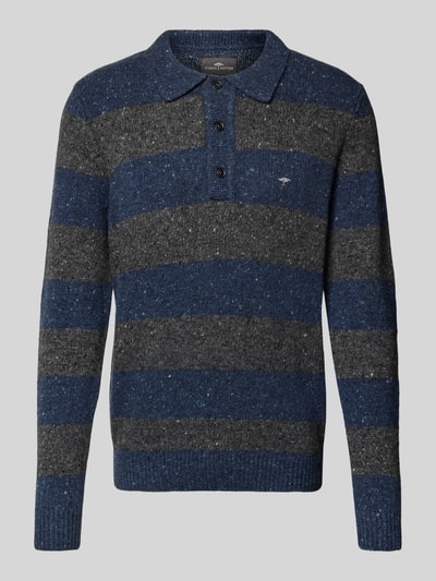Fynch-Hatton Strickpullover mit Polokragen Marine 2
