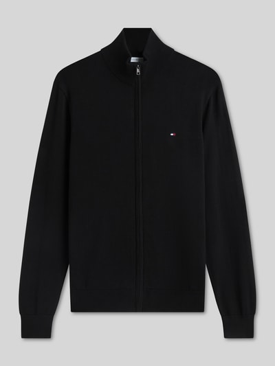 Tommy Hilfiger Regular Fit Strickjacke aus reiner Baumwolle Black 2