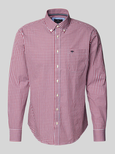 Fynch-Hatton Regular Fit Freizeithemd mit Button-Down-Kragen Rot 2