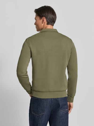 Polo Ralph Lauren Krój regular fit troyer z mieszanka bawełny Oliwkowy 5